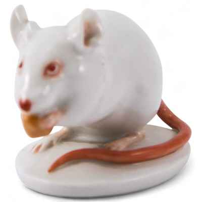 Скульптура фарфоровая «Мышка» Аугартен, Австрия начало XXI века