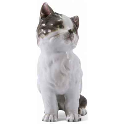 Скульптура Котенок Хойбах Heubach, фарфор Германия 1882-1915 гг. Н-14,3 см. Heubach, Германия 1882-1915 гг.