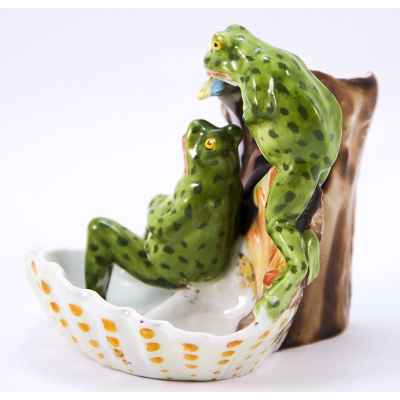 Ваза с двумя лягушками Pesпекк, Тюрингия 1878-1937 гг