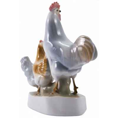 Скульптура «Петух и курица» Печ, Венгрия 1930-1940-гг