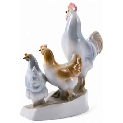 Скульптура «Петух и курица» Печ, Венгрия 1930-1940-гг