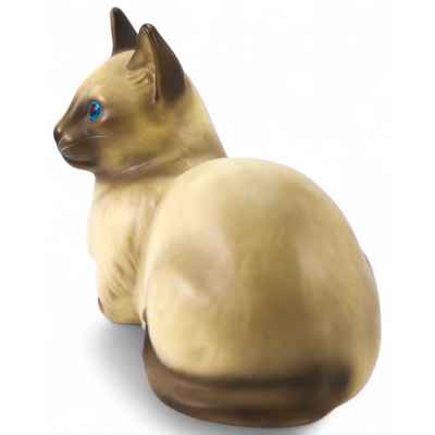 Скульптура Сиамская кошка фаянс, Италия сер. ХХ в. Н-11,5 см. Италия конец XX века