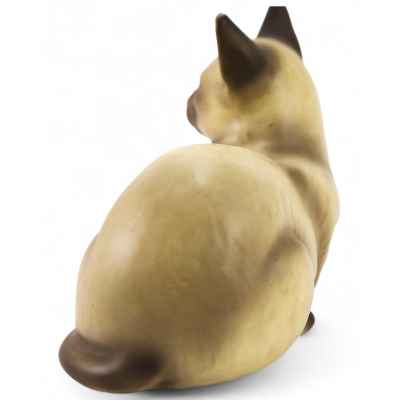Скульптура Сиамская кошка фаянс, Италия сер. ХХ в. Н-11,5 см. Италия конец XX века