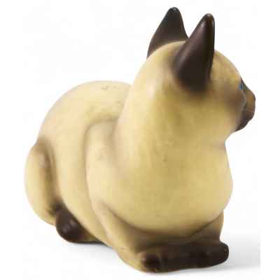 Скульптура Сиамская кошка фаянс, Италия сер. ХХ в. Н-11,5 см. Италия конец XX века