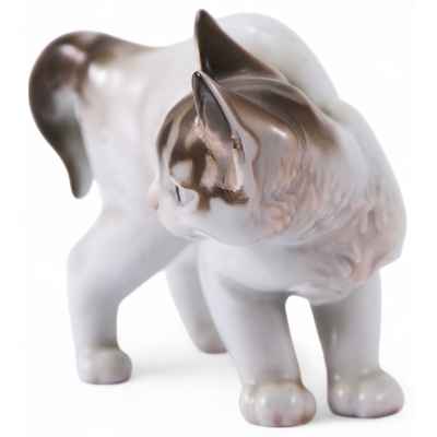 Скульптура Котенок фарфор, Розенталь (Rosenthal) Германия 1927-28 гг. Н-9,5 см. Розенталь, Германия около 1926 г