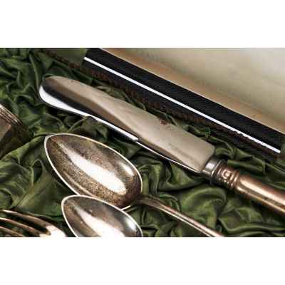 Набор столовых приборов. Вена, Австро-Венгрия. Вена, Австро-Венгрия 1872 - 1922 гг