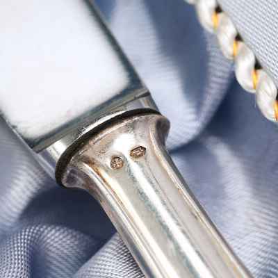 Набор столовых принадлежностей в подарочном футляре фабрика Александра Штурма, Вена. Австрия. около 1922 г