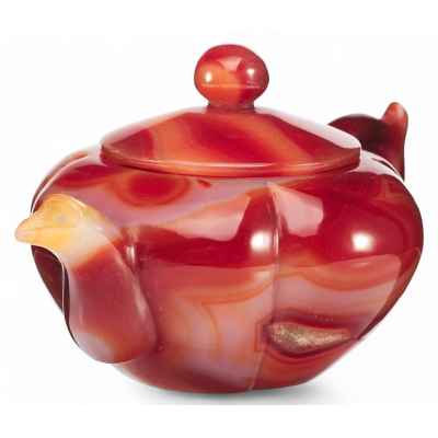 Чайник из слоистого агата Китай конец XX века