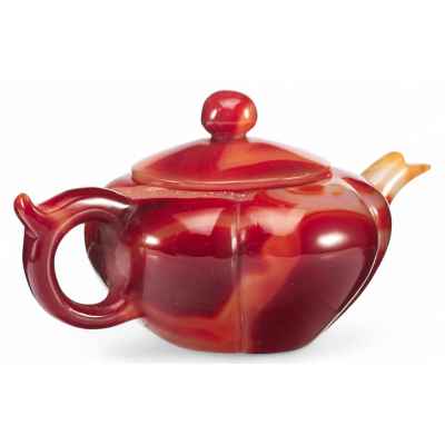 Чайник из слоистого агата Китай конец XX века