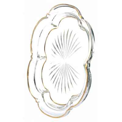 Комплект стопок на овальном подносе Богемия Конец XIX века