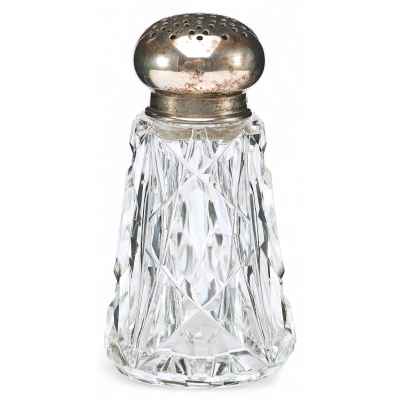 Солонка с серебряными каймой и крышкой. Австрия, Вена после 1922 г