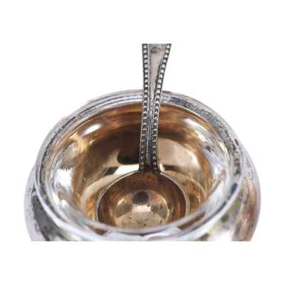 Набор солонок в оригинальном футляре серебро 800 пр. L.Robert-Keusters Бельгия нач. ХХ в. Европа. Антверпен первая половина ХХ века