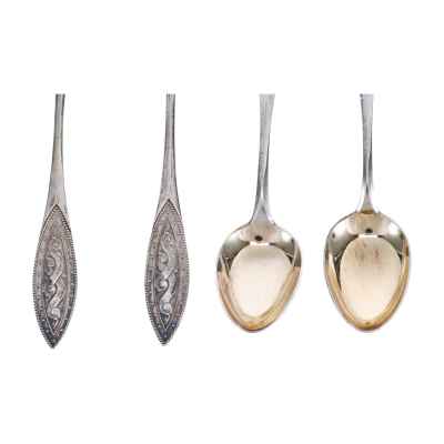 Набор кофейных ложек серебро 813 пр. 60 гр. Финляндия 1935 г. Хельсинки, Финляндия 1935