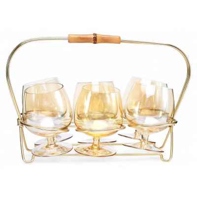 Рюмки для коньяка на подставке Европа 1970-гг