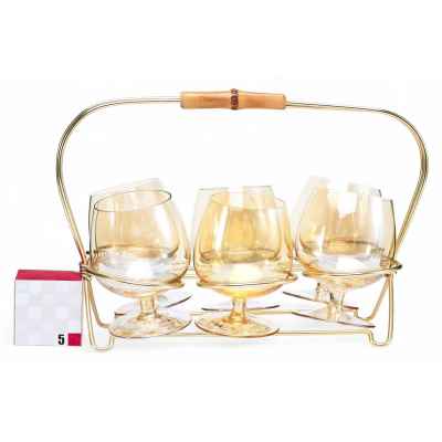 Рюмки для коньяка на подставке Европа 1970-гг