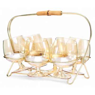 Рюмки для коньяка на подставке Европа 1970-гг