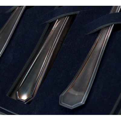 Набор столовых приборов серебро 800 пр. Zaramella Argenti Италия нач XXI в. Италия начало XXI века