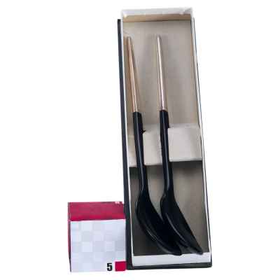 Салатные ложки баухаус серебро 800 пр, бакелит Bauer Германия 1920-1930-е гг. Германия 1920-1930-е гг