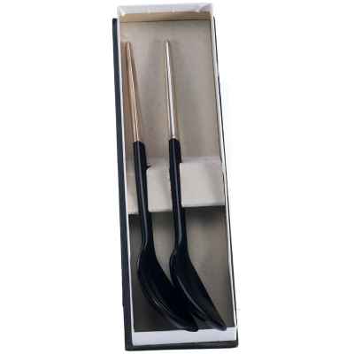 Салатные ложки баухаус серебро 800 пр, бакелит Bauer Германия 1920-1930-е гг. Германия 1920-1930-е гг