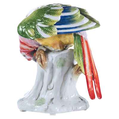 Скульптура Попугай фарфор, Ширхольц и сын (Schierholz) Германия 1951-72 гг. Н-11,5 см. Плауэ, Германия 1951-1972 гг