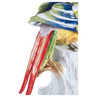 Скульптура Попугай фарфор, Ширхольц и сын (Schierholz) Германия 1951-72 гг. Н-11,5 см. Плауэ, Германия 1951-1972 гг