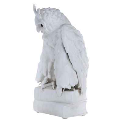 Скульптура Сова на книгах Шайбе-Альсбах (Scheiba-Alsbach) Тюрингия кон. XIX в. Н-33,5 см. Фарфоровая фабри Scheiba-Alsbach (Шайбе- Альсбах) Германия, Тюрингия конец XIX - начало XX вв