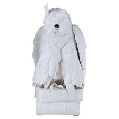 Скульптура Сова на книгах Шайбе-Альсбах (Scheiba-Alsbach) Тюрингия кон. XIX в. Н-33,5 см. Фарфоровая фабри Scheiba-Alsbach (Шайбе- Альсбах) Германия, Тюрингия конец XIX - начало XX вв