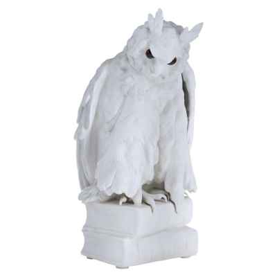 Скульптура Сова на книгах Шайбе-Альсбах (Scheiba-Alsbach) Тюрингия кон. XIX в. Н-33,5 см. Фарфоровая фабри Scheiba-Alsbach (Шайбе- Альсбах) Германия, Тюрингия конец XIX - начало XX вв