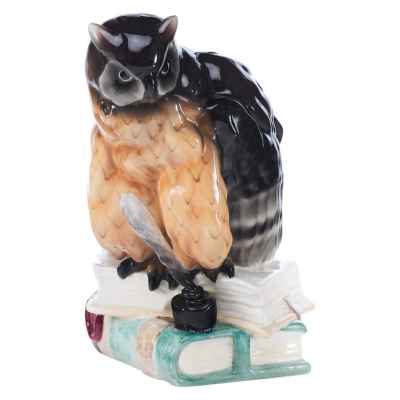Скульптура Филин на книгах Goldscheider Австрия 1920-30 гг. Н-25,1 см. Вена, Австрия 1920-1930 гг