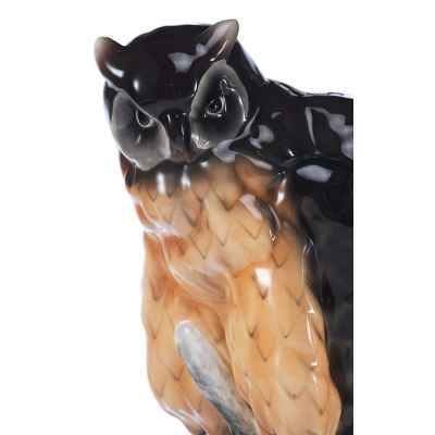 Скульптура Филин на книгах Goldscheider Австрия 1920-30 гг. Н-25,1 см. Вена, Австрия 1920-1930 гг