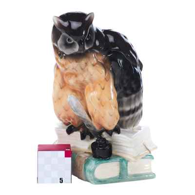 Скульптура Филин на книгах Goldscheider Австрия 1920-30 гг. Н-25,1 см. Вена, Австрия 1920-1930 гг