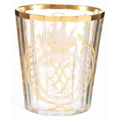 Бокал «Святой Симон» Богемия середина XVIII века