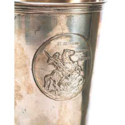 Стакан «Святой Георгий покровитель воинов» Вена. Австрия 1872 — 1922 гг