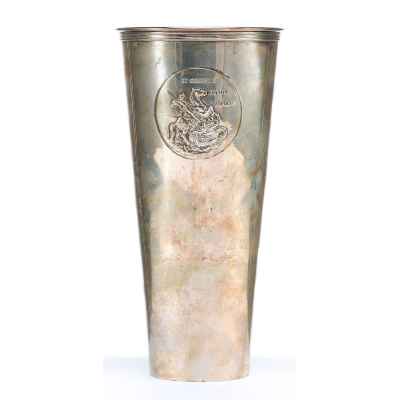 Стакан «Святой Георгий покровитель воинов» Вена. Австрия 1872 — 1922 гг