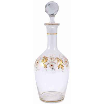 Графин с пробкой Российская Империя стекло эмаль золочение кон. XIX - нач. XX вв. Россия конец XIX — начало XX вв