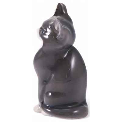 Скульптура Кот фарфор, Royal Copenhagen Копенгаген, Дания H-13,2 см. Копенгаген, Дания 1969-1974 гг