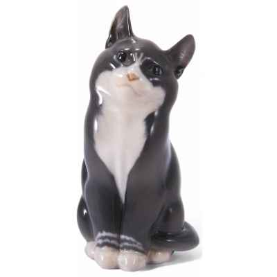 Скульптура Кот фарфор, Royal Copenhagen Копенгаген, Дания H-13,2 см. Копенгаген, Дания 1969-1974 гг