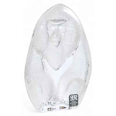 Пресс-папье «Обезьяна» Швеция. Фабрика Малерас конец XX века