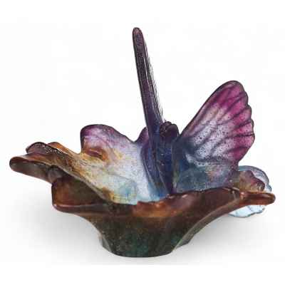 Чаша с бабочкой Фирма “Братья Дом. Нанси” Начало XX века