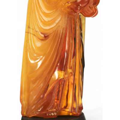 Скульптура «Богоматерь с младенцем» янтарная Европа XIX век