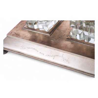 Письменный набор серебро 84 пр. И.П. 1914 г. Москва около 1908 г