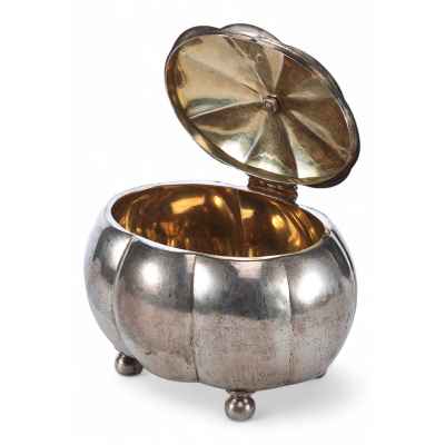 Сахарница серебро 800 пр. 265 гр. Польша 1954-58 гг. Краков, Полыша около 1920 г