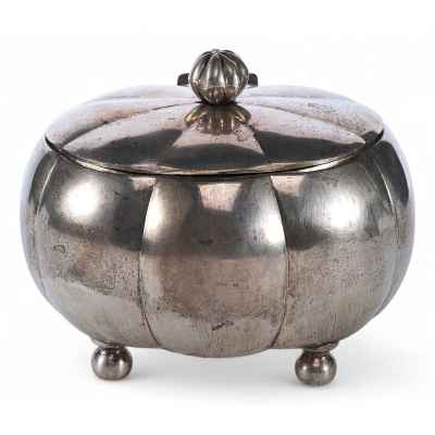 Сахарница серебро 800 пр. 265 гр. Польша 1954-58 гг. Краков, Полыша около 1920 г