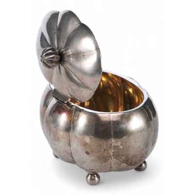 Сахарница серебро 800 пр. 265 гр. Польша 1954-58 гг. Краков, Полыша около 1920 г