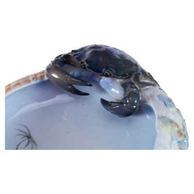 Ваза «Краб и рыба» Royal Copenhagen Factory,  Копенгаген, Дания 1964