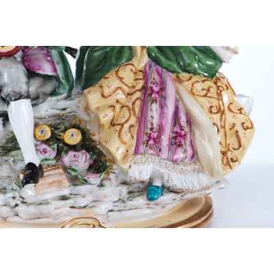 Скульптурная композиция «Кавалер с мандолиной и дама» Дрезден, Германия 20 века (до 1949 года)