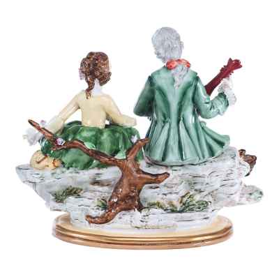 Скульптурная композиция «Кавалер с мандолиной и дама» Дрезден, Германия 20 века (до 1949 года)