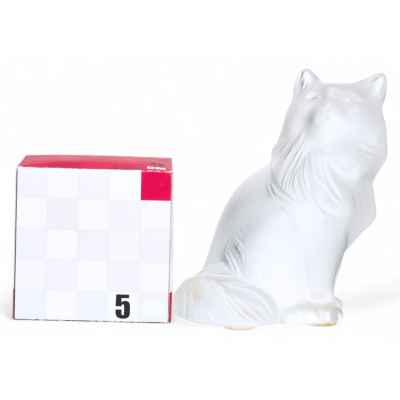 Скульптура Кот» фабрика Рене Лалика, Франция 1910-1920-гг