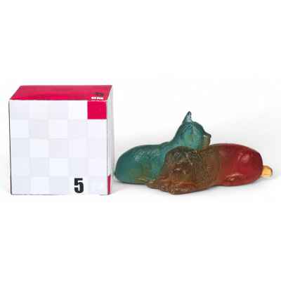 Скульптура «Кошка с собакой» Нанси. Франция первая четверть ХХ века