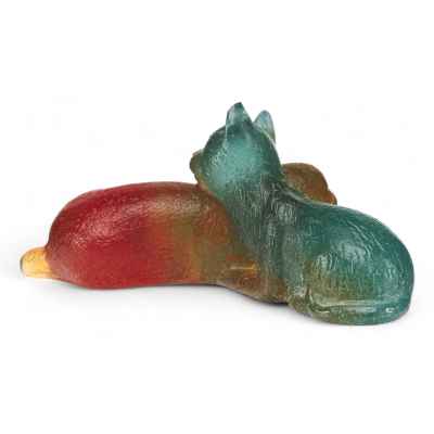 Скульптура «Кошка с собакой» Нанси. Франция первая четверть ХХ века